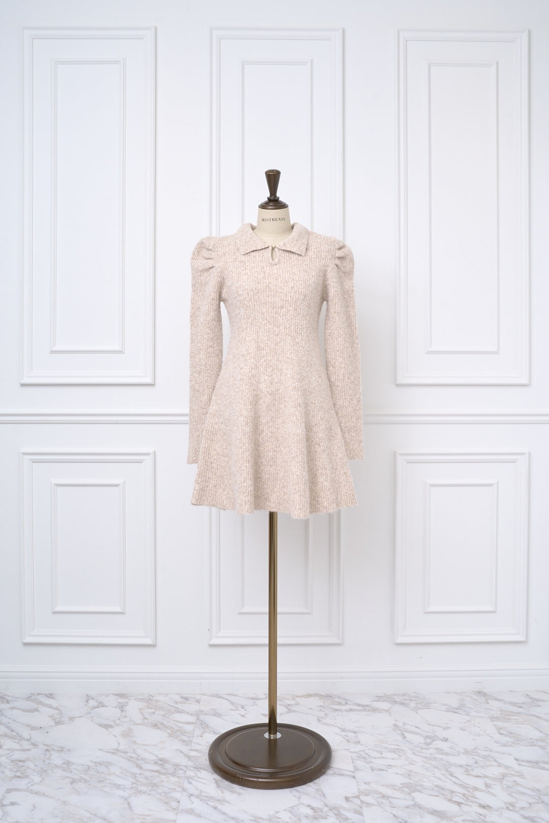 ワンピース mistreass Puff Sleeve Knit Dress Puff Sleeve Knit Dress - MISTREASS