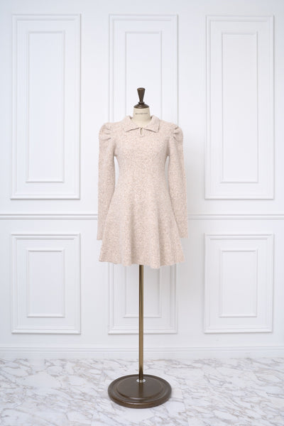 【12月中旬配送】Puff Sleeve Knit Dress
