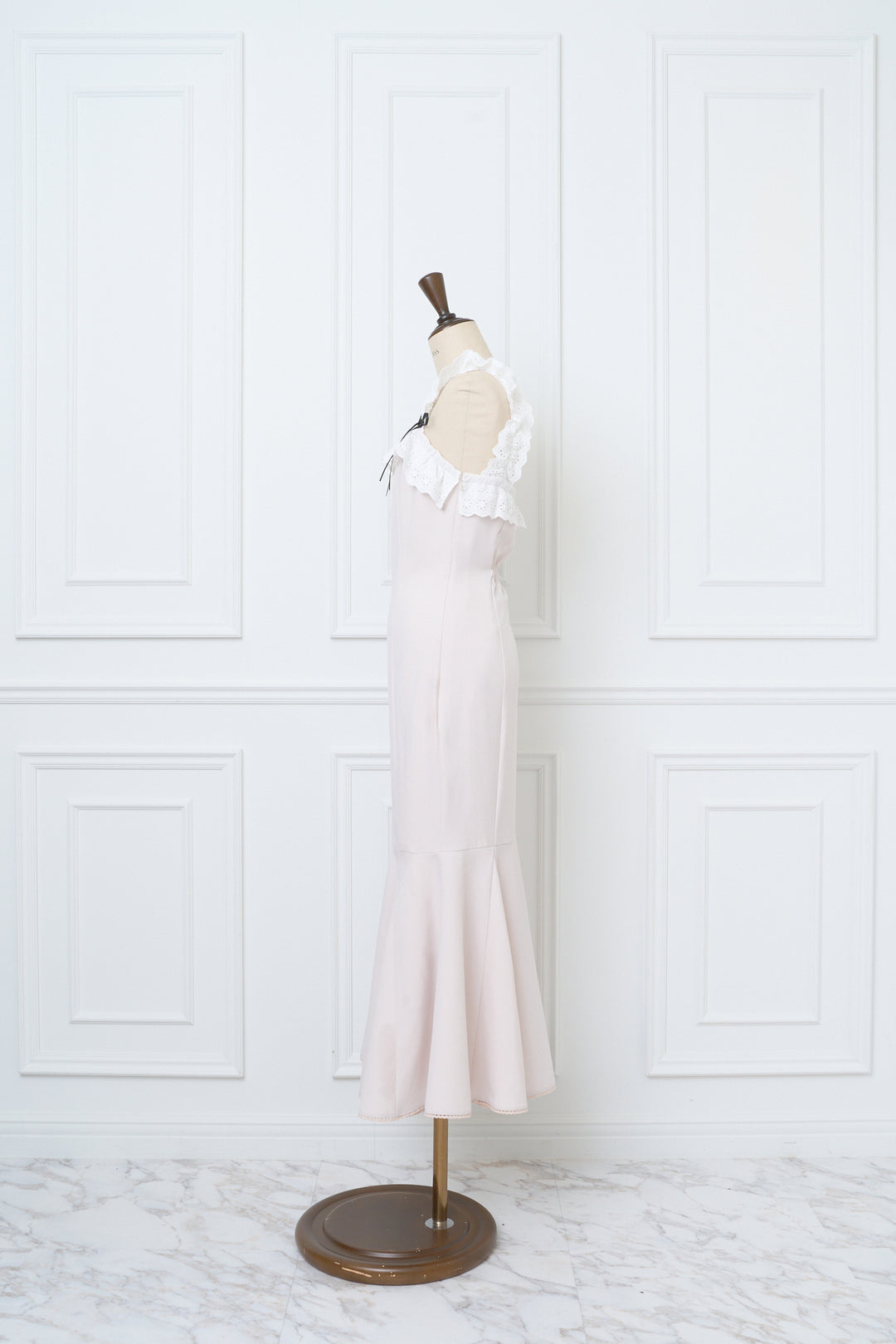 Cotton Lace Frill Mermaid Dress - MISTREASS