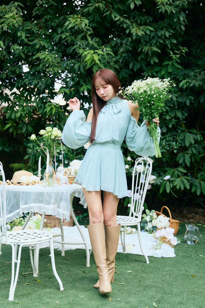 Open Shoulder Chiffon Setup - MISTREASS