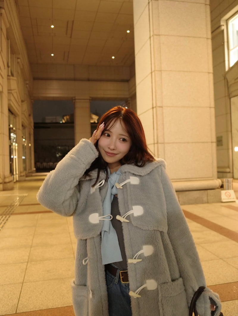 【10月下旬配送】Fluffy Sailor Duffle Coat