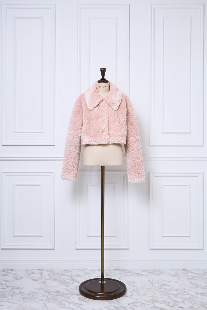 Fluffy Boa Crop Jacket