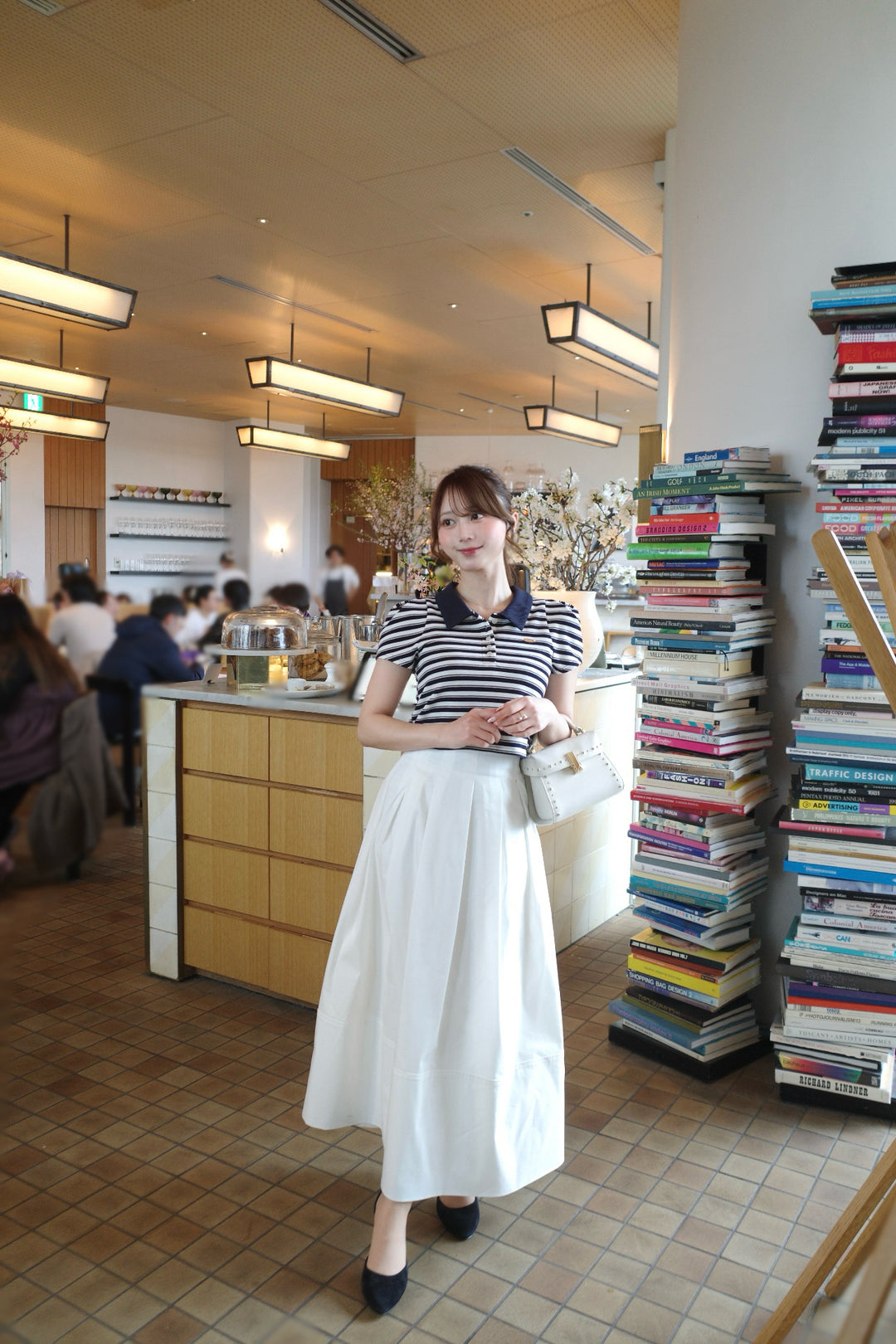 スカート MISTREASS Polo Set Flare Skirt Beige Polo Set Flare Skirt - MISTREASS