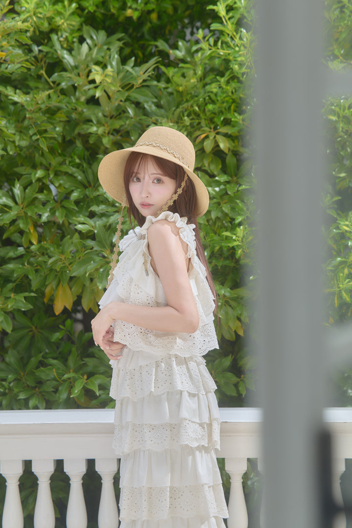 Luxe Cotton Lace Tiered Set-Up - MISTREASS