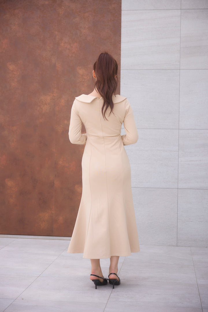 mistreass ワンピース Shirring Border Knitted Dress - MISTREASS