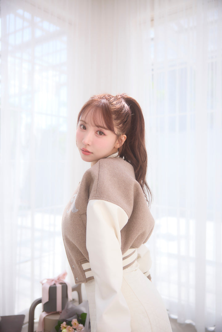 ジャケット・アウター mistreass Bicolor Compact Stadium Jacket mistreass Bicolor Compact Stadium Jacket