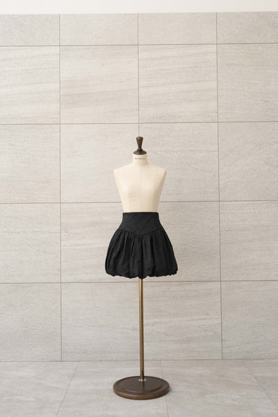 Ribbon Jacquard Balloon Skirt