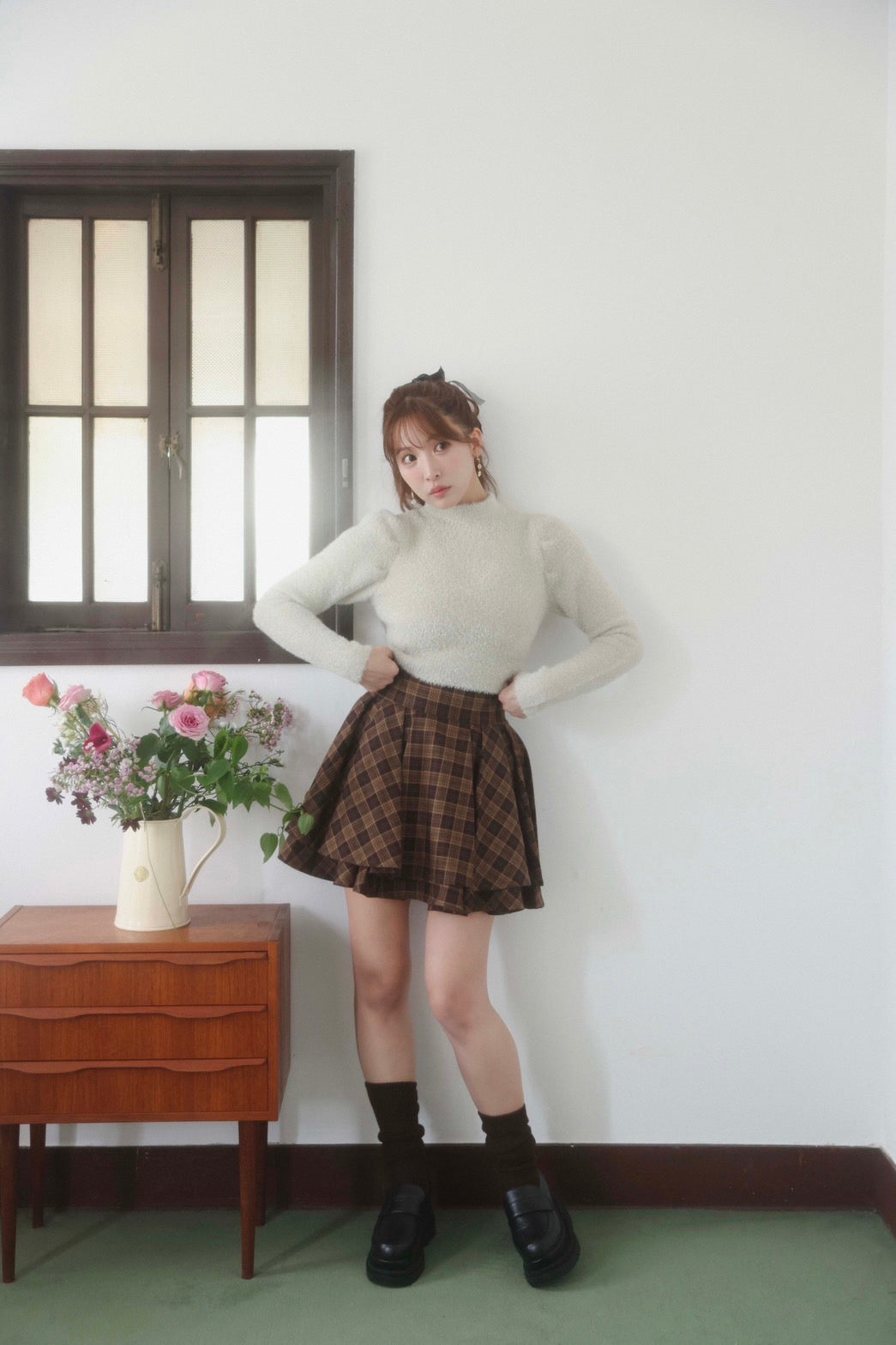 Plaid Tiered High Waist Mini Skirt - MISTREASS