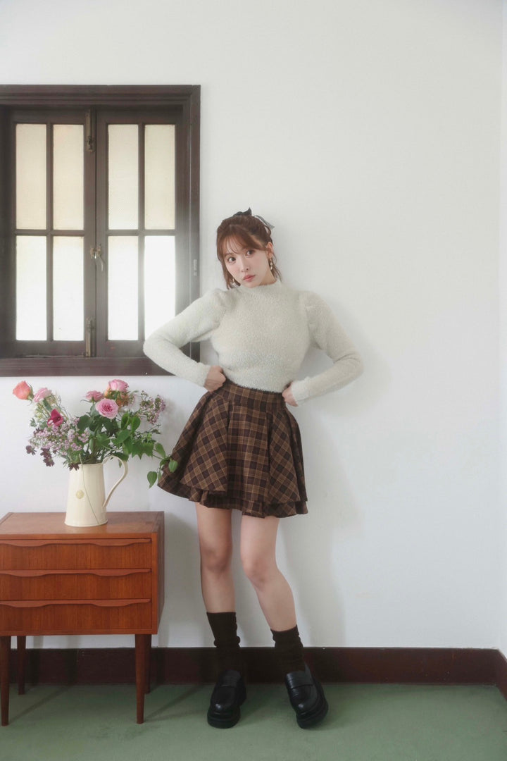 Plaid Tiered High Waist Mini Skirt - MISTREASS