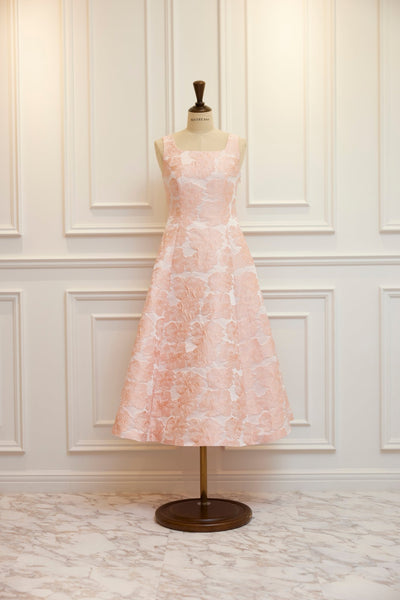 Flower Jacquard Princess Dress