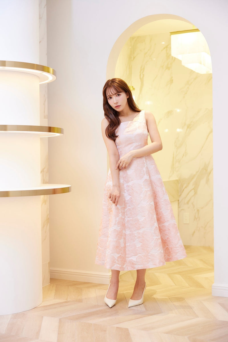 Flower Jacquard Princess Dress