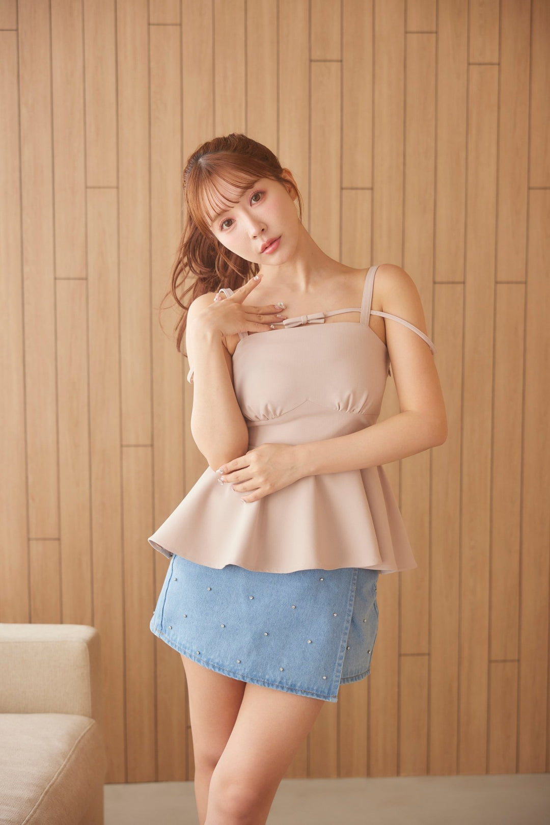 wrap denim デニムミニスカート 27インチ ライトブルー MOUSSY | WRAP デニムミニスカート (スカート ) |SHEL'TTER WEBSTORE