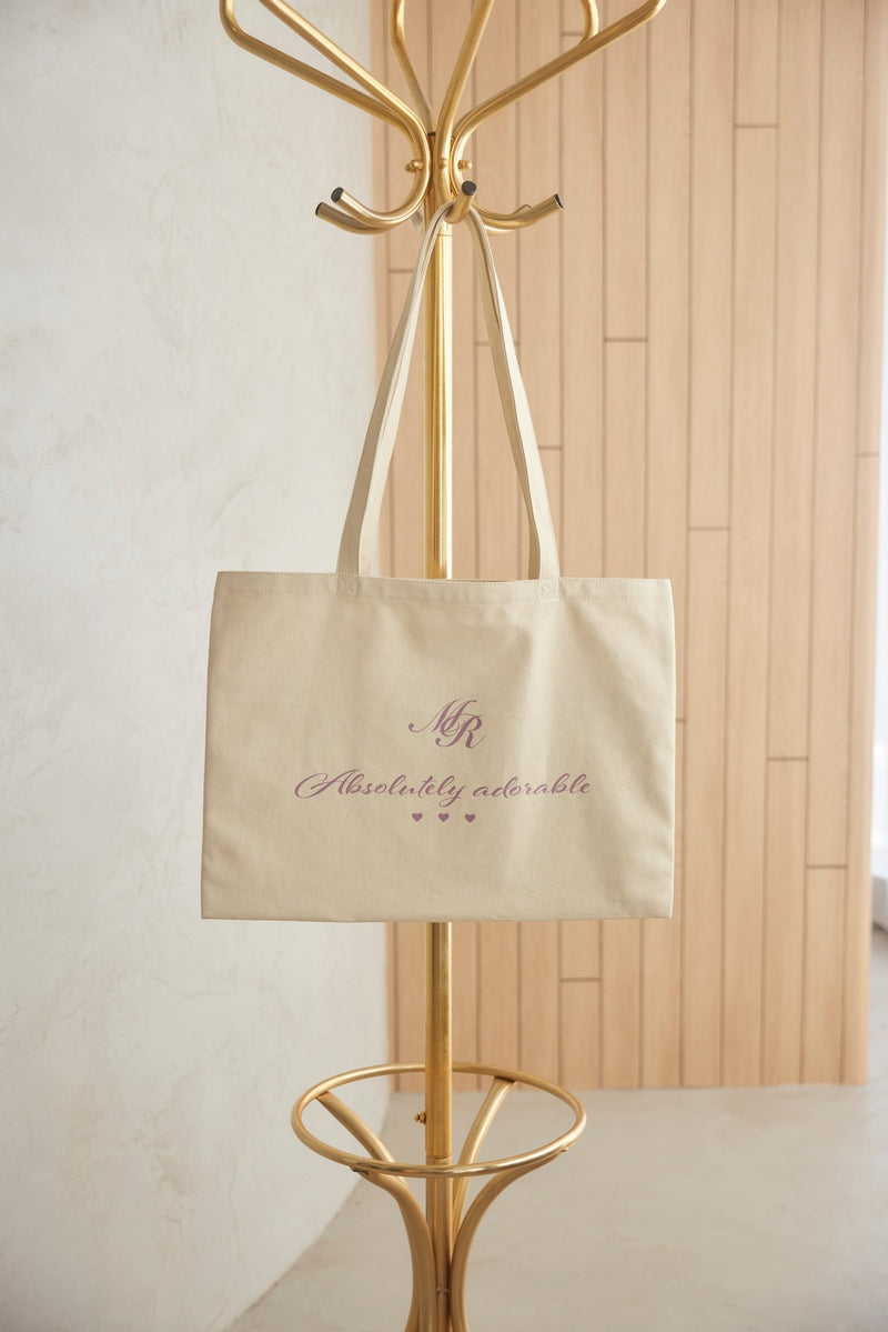 Logo Print Tote Bag