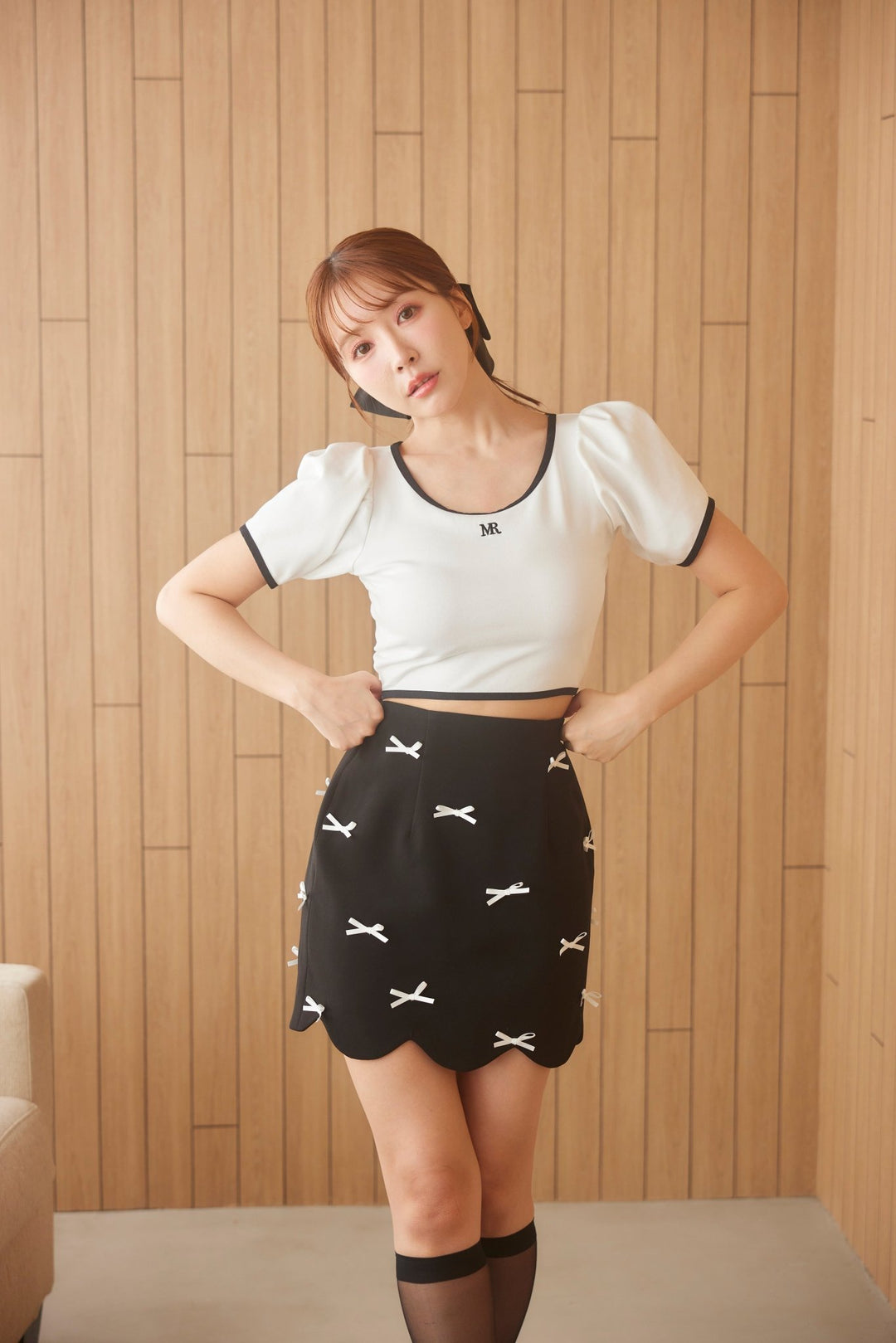 Ribbon Trapeze Ballet Core Mini Skirt - MISTREASS