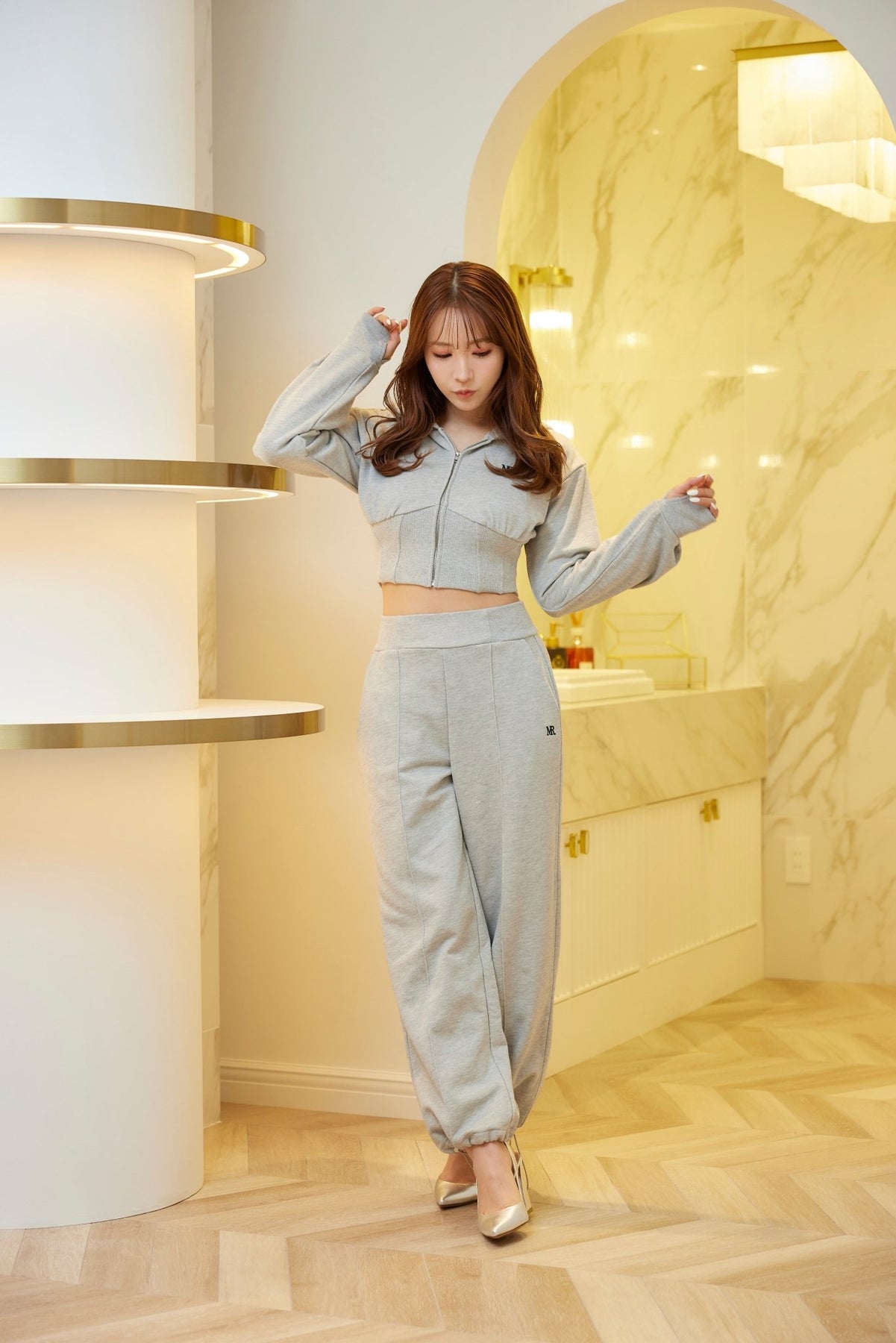 Cropped Hoodie & Sweatpants Set - MISTREASS