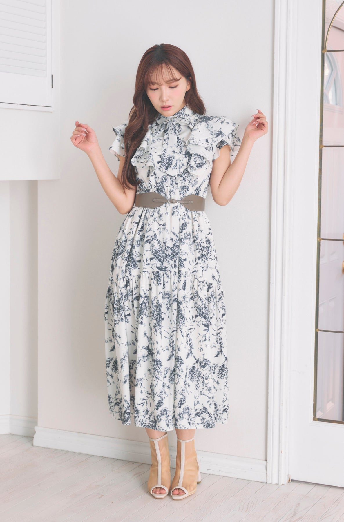 Floral Frill Tiered Shirt Dress | www.innoveering.net