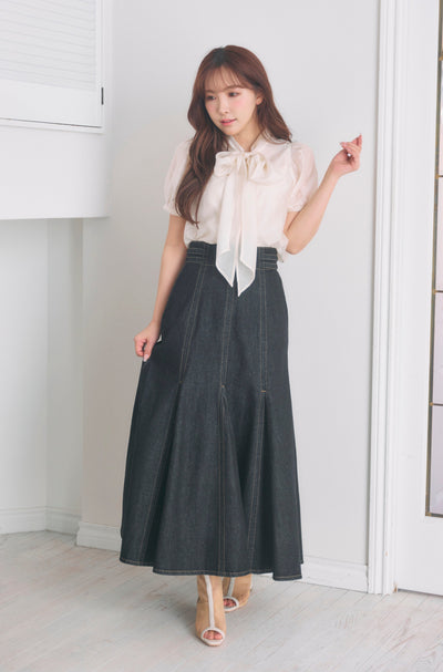Sheer Ribbon Blouse