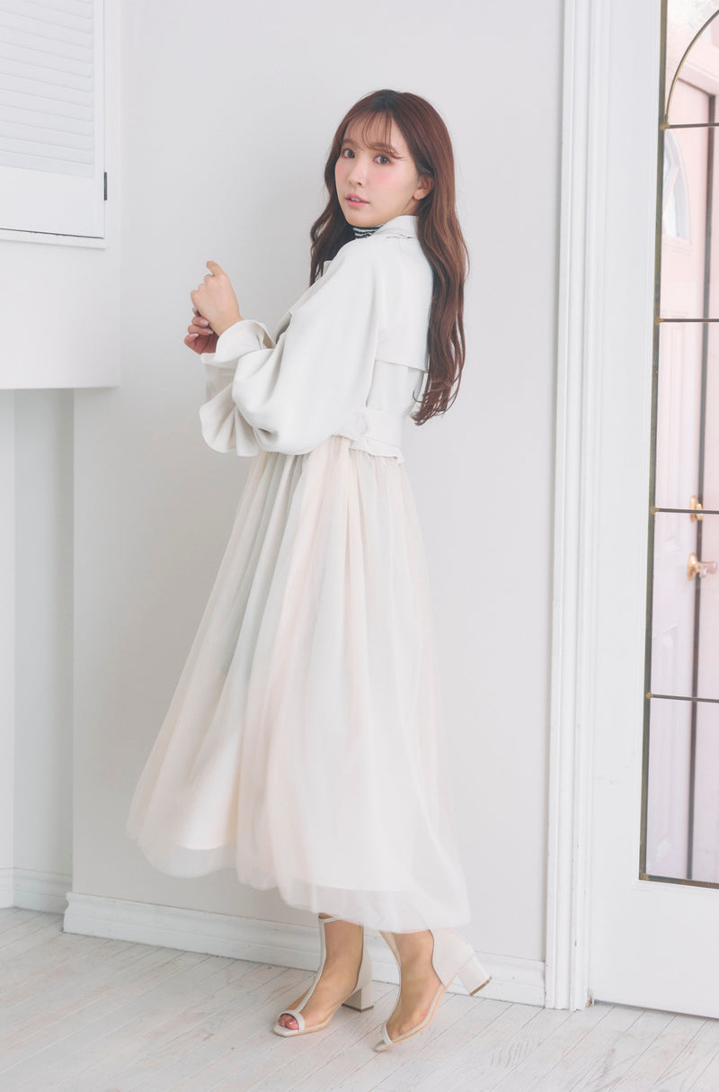 Tulle Docking Trench Coat