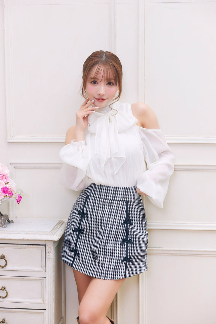 Kika button mini skirt sサイズ ANDMARY】Kika button mini skirt