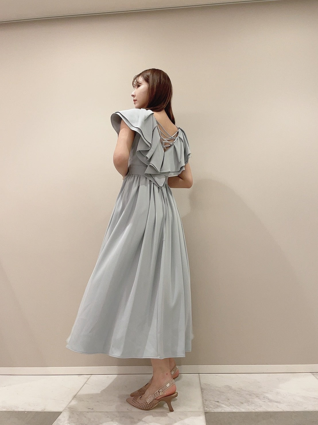 1 4 MISTREASS Double Ruffle Dress - その他