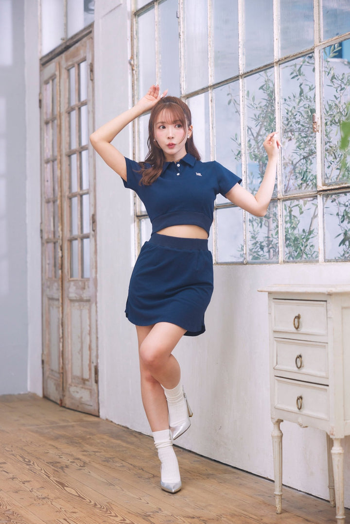 Moss Stitch Cropped Top & MiniSkirt - MISTREASS