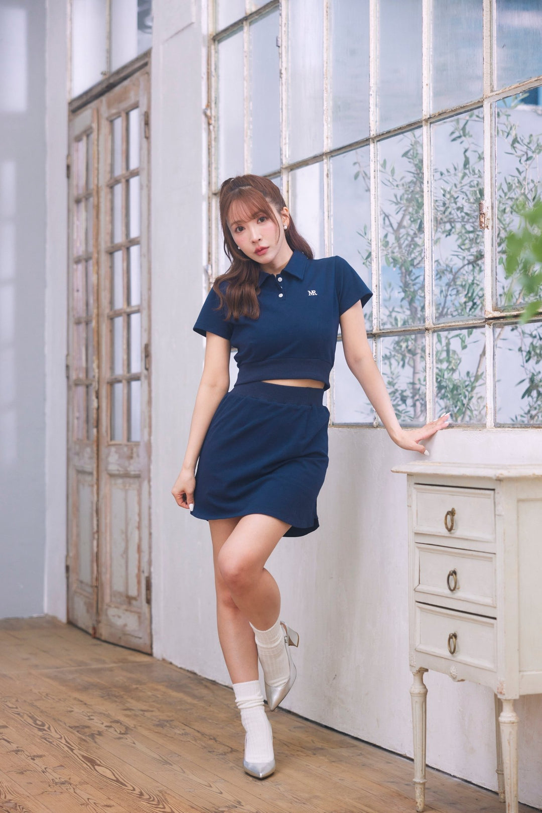 Moss Stitch Cropped Top & MiniSkirt - MISTREASS