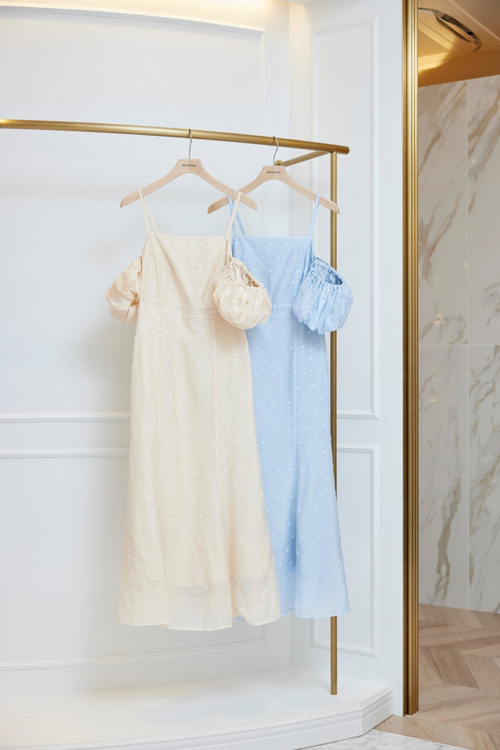 ミストレアス Open Shoulder Dot Mermaid Dress Open Shoulder Dot Mermaid Dress - MISTREASS