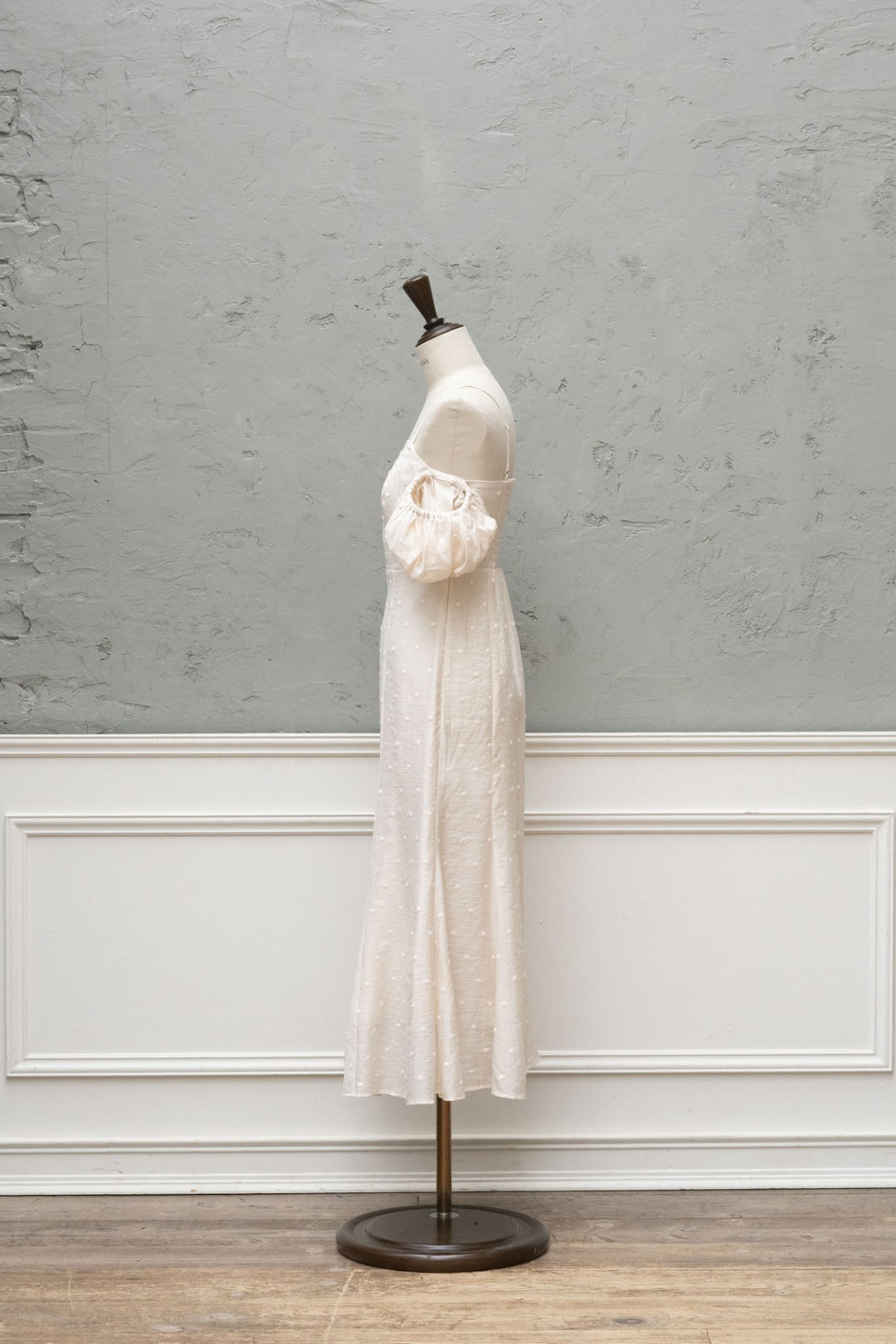 Open Shoulder Dot Mermaid Dress - MISTREASS