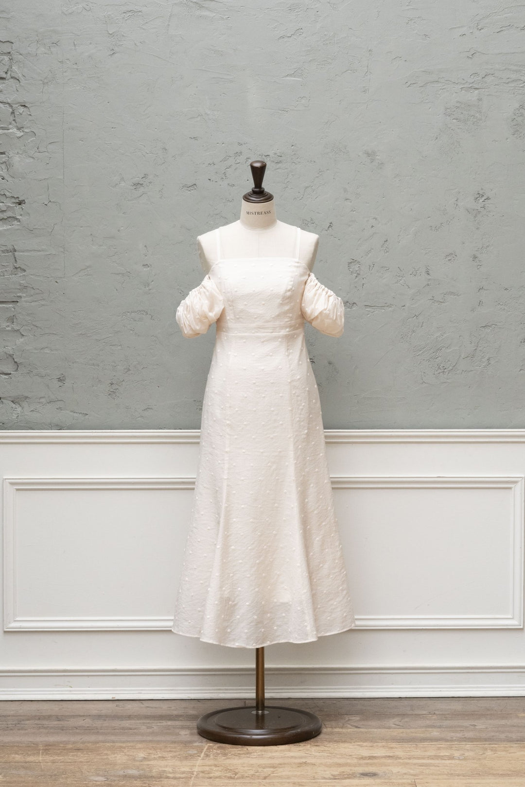 Open Shoulder Dot Mermaid Dress - MISTREASS 