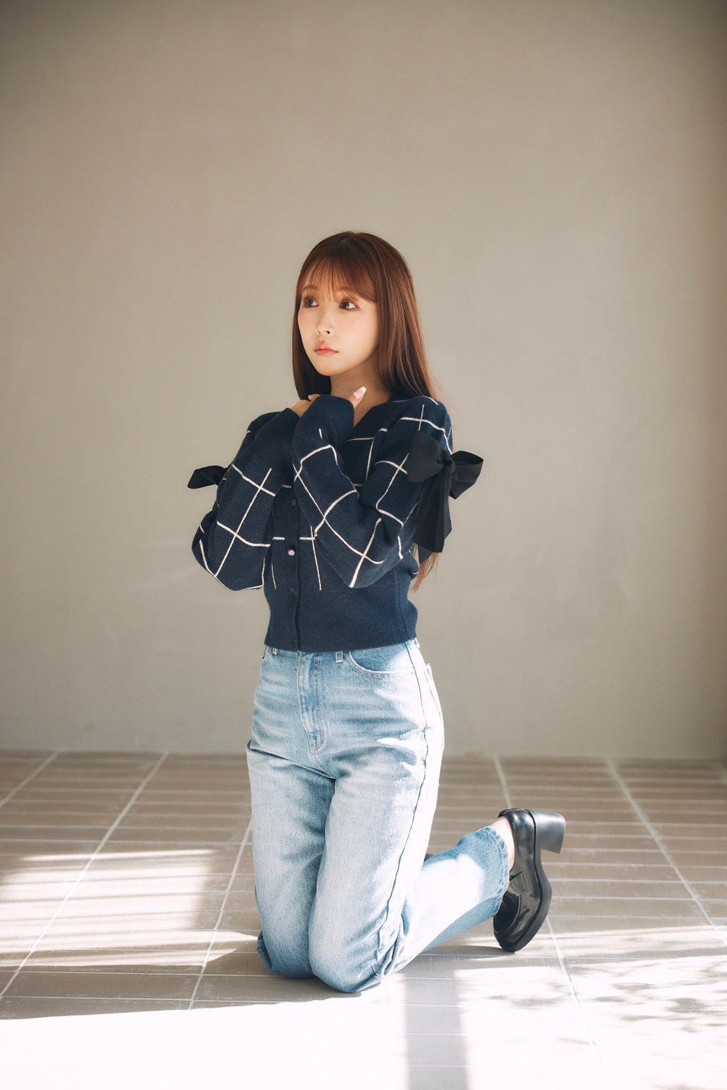 ShouldeMISTREASS ♡ Shoulder Ribbon Cardigan - カーディガン/ボレロ