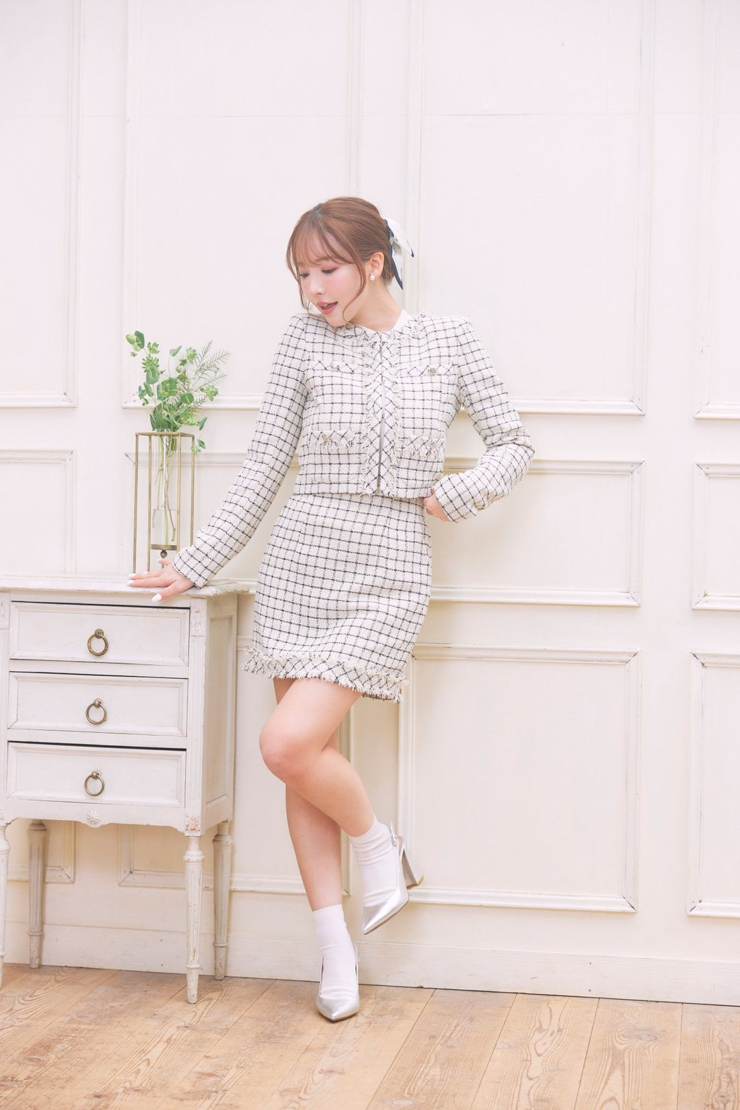 Summer Tweed Jacket & Mini Skirt Set - MISTREASS