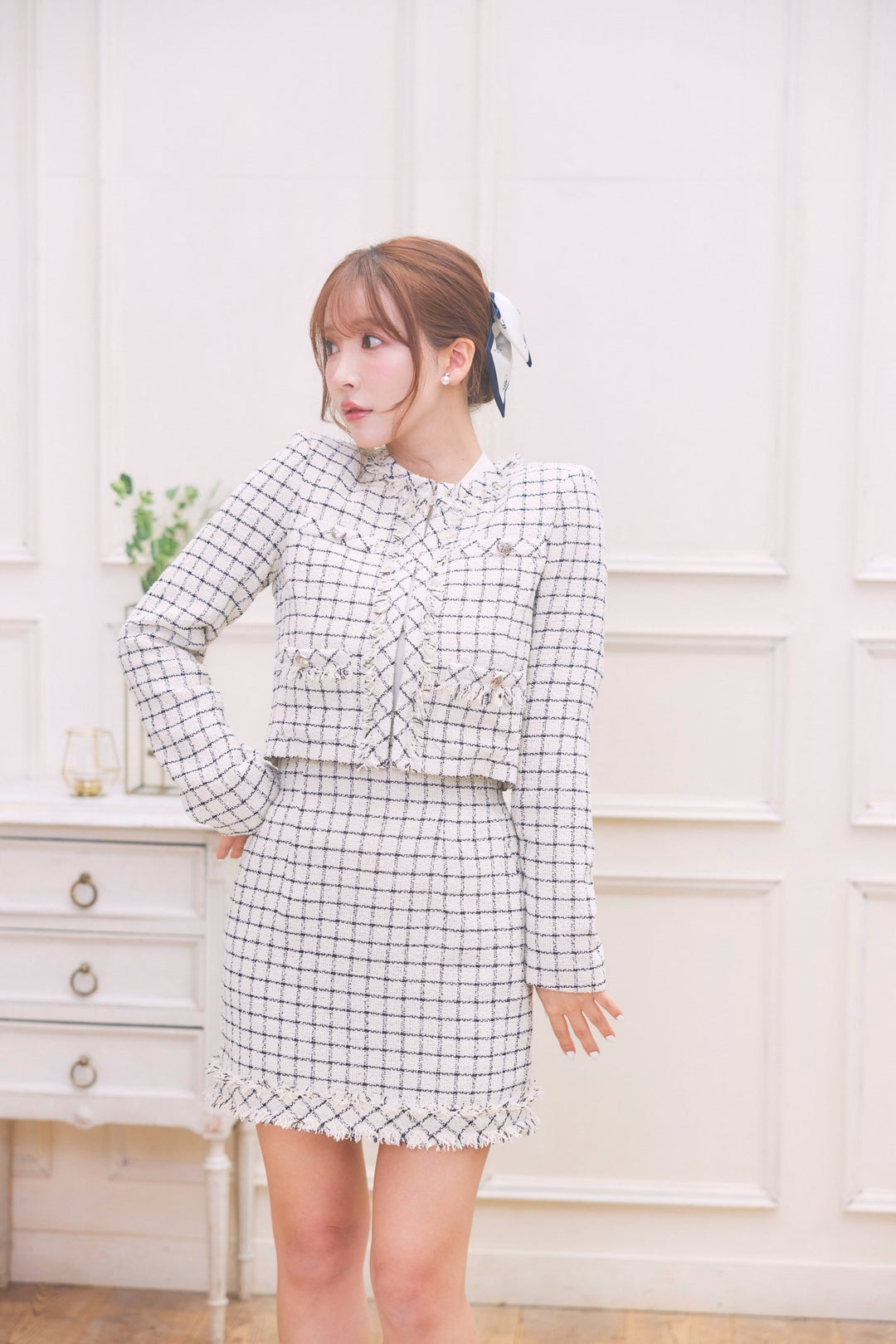 Summer Tweed Jacket & Mini Skirt Set - MISTREASS